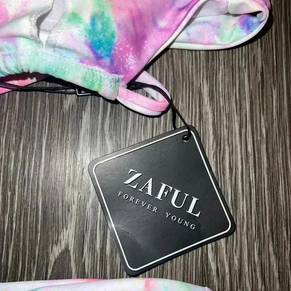Zaful Rainbow Tie Dye Bikini. NWT. SIZE Small - Picture 3 of 5
